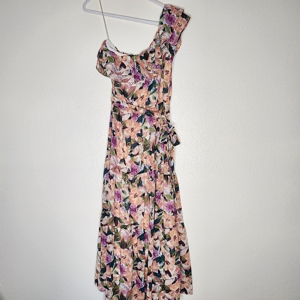 Astr the Label One Shoulder Ruffle Dress M
